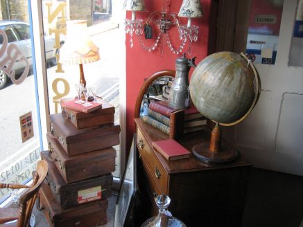 Interior of Crows Nest Antique shop
